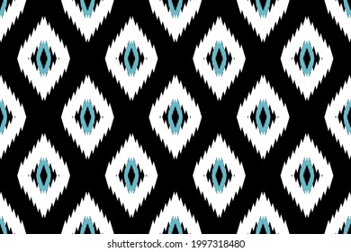 Oriental ethnic seamless pattern traditional background Design for carpet,wallpaper,clothing,wrapping,batik,fabric,Vector illustration embroidery style.