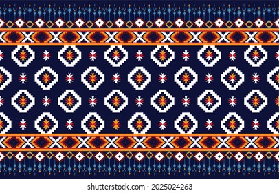 Oriental ethnic seamless pattern traditional background 
Design for carpet,wallpaper,clothing,wrapping,batik,
fabric,Vector illustration embroidery style.
