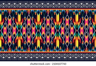 Oriental ethnic seamless pattern traditional background 
Design for carpet,wallpaper,clothing,wrapping,batik,
fabric,Vector illustration embroidery style.