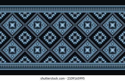Patrón inquebrantable étnico oriental. Diseño tradicional para fondo, papel pintado, ropa, envoltura, alfombra, azulejos, tela, decoración, ilustración vectorial, estilo bordado. Ornamento textil.