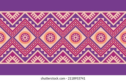 Oriental ethnic seamless pattern. Traditional design for background, wallpaper, paper, packaging, fabric, clothing, gift wrapping, carpet, tile, decoration, vector illustration, embroidery style.