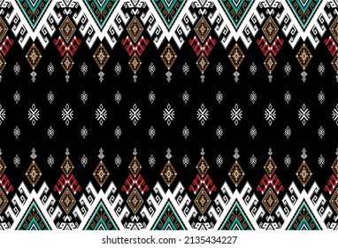 Oriental ethnic seamless pattern traditional background 
Design for carpet,wallpaper,clothing,wrapping,batik,
fabric,Vector illustration embroidery style.