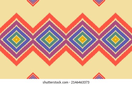 Oriental ethnic seamless pattern traditional background Design for carpet,wallpaper,clothing,wrapping,batik,fabric,Vector illustration embroidery style. Geometric ethnic pattern seamless. geometrical.