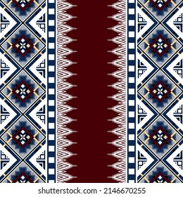 Patrón étnico oriental sin fisuras fondo tradicional tailandés nativa Diseño para alfombras, papel pintado, ropa, envoltura, batik, tela, seda,Estilo de bordado de ilustración vectorial.