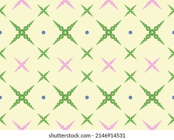 Patrón étnico oriental sin fisuras de fondo tradicional Diseño para alfombras, papel pintado, ropa, envoltura, batik, tela,Estilo de bordado de ilustración vectorial. El patrón étnico geométrico no tiene fisuras. flores.