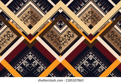 Oriental ethnic seamless pattern traditional background 
Design for carpet,wallpaper,clothing,wrapping,batik,
fabric,Vector illustration embroidery style.
