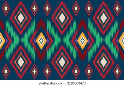 oriental ethnic seamless pattern traditional background design for carpet, wallpaper, garment, wrap, batik, cloth, embroidery illustration vector