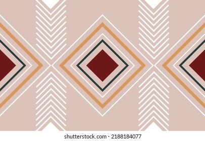 Oriental ethnic seamless pattern traditional background Design for carpet,wallpaper,clothing,wrapping,batik,fabric,Vector illustration embroidery style. 