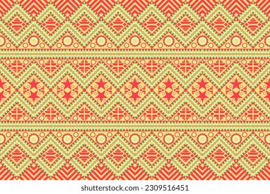 Oriental ethnic seamless pattern traditional background Design for carpet,wallpaper,clothing,wrapping,batik, fabric,Vector illustration embroidery style.