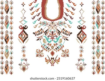 Oriental ethnic seamless pattern traditional background."This content was created using vector drawing tools and software, not generated by AI"