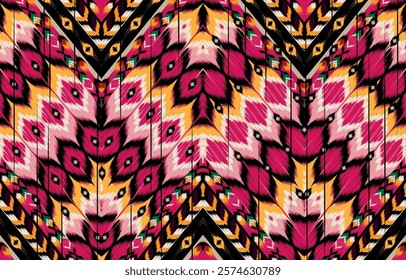 Oriental ethnic seamless pattern traditional background 
Design for carpet,wallpaper,clothing,wrapping,batik,
fabric,Vector illustration embroidery style.