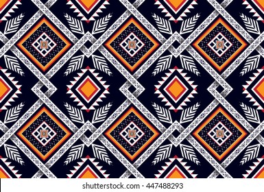 Oriental ethnic seamless pattern traditional background Design for carpet,wallpaper,clothing,wrapping,batik,fabric,Vector illustration embroidery style. 