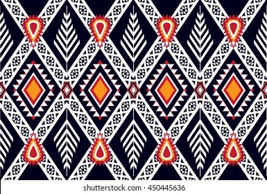 Oriental ethnic seamless pattern traditional background Design for carpet,wallpaper,clothing,wrapping,batik,fabric,Vector illustration embroidery style. 