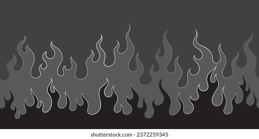 oriental fire pattern seamless wallpaper vector illustration