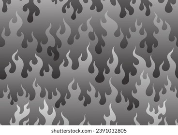 oriental fire pattern seamless wallpaper gradient effect for textile or texture vector illustration