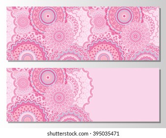 Oriental Flayer template design. Abstract Retro Ornate Mandala Background for greeting card, Brochure, Card or Invitation with Arabic, Indian, Ottoman, Asian motifs. Flyer artwork design