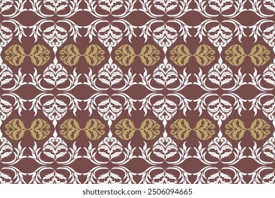 Oriental Flora Damask bordado sin fisuras, estilo indio. impresión del ornamento del arte. Diseño para la alfombra, cover.Fondo de pantalla, envoltura, tela, ropa