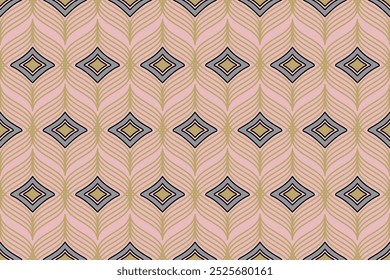 Oriental flora damask seamless pattern embroidery, Indian style,  art ornament print.  Design for tile, carpet, cover, wallpaper, wrapping paper, fabric, clothing, bag, photo-frame and decoration.