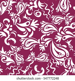 Oriental, floral ornament. Templates for carpets, textiles, wallpaper and any surface. Vector seamless pattern of multicolored ornament on a black background.