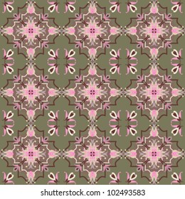 oriental floral ornamental carpet design