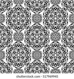 Oriental floral pattern in decorative style. Vector background