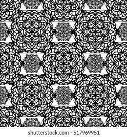Oriental floral pattern in decorative style. Vector background