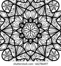 oriental floral pattern. vector illustration. hand drawn henna mehendi background