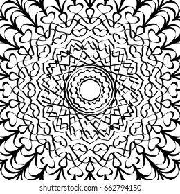 oriental floral pattern. vector illustration. hand drawn henna mehendi background