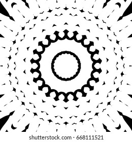oriental floral pattern. vector illustration. hand drawn kaleidoscope background