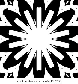 oriental floral pattern. vector illustration. hand drawn kaleidoscope background