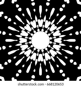 oriental floral pattern. vector illustration. hand drawn kaleidoscope background