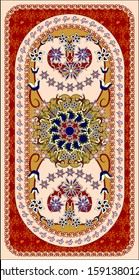 oriental floral red striped beautiful european carpet pattern