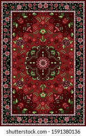 oriental floral red striped beautiful european carpet pattern