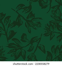Fondo de patrón ininterrumpido de floral oriental para textiles de moda, gráficos, antecedentes y artesanías