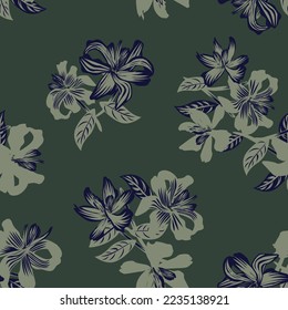 Oriental Floral seamless pattern background for fashion textiles, graphics, backgrounds and crafts