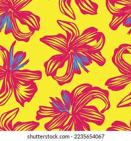 Oriental Floral seamless pattern background for fashion textiles, graphics, backgrounds and crafts