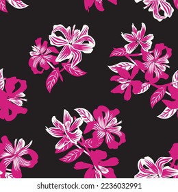 Oriental Floral seamless pattern background for fashion textiles, graphics, backgrounds and crafts