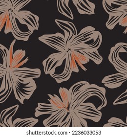 Oriental Floral seamless pattern background for fashion textiles, graphics, backgrounds and crafts