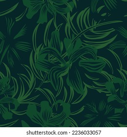 Oriental Floral seamless pattern background for fashion textiles, graphics, backgrounds and crafts