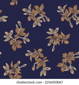 Oriental Floral seamless pattern background for fashion textiles, graphics, backgrounds and crafts