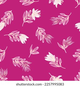 Oriental Floral seamless pattern background for fashion textiles, graphics, backgrounds and crafts