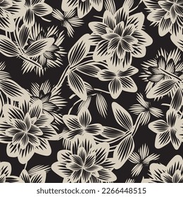 Nahtlose Muster für orientalische Flora und Fauna-Muster für Modetextilien, Grafiken, Hintergründe und Kunsthandwerk