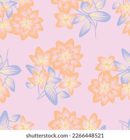 Oriental Floral seamless pattern design for fashion textiles, graphics, backgrounds and crafts