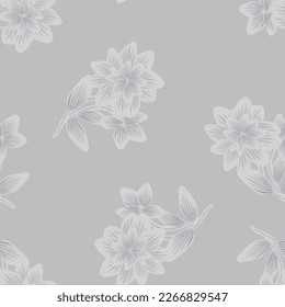 Diseño de patrón ininterrumpido de la flor oriental para textiles de moda, gráficos, fondos y artesanías