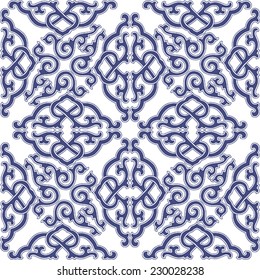 Oriental, folk ornament. Pattern 