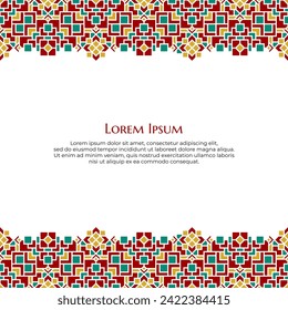 Oriental Frame Design for Culture or Islamic Theme