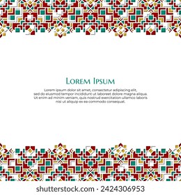 Oriental Frame Design for Culture or Islamic Theme