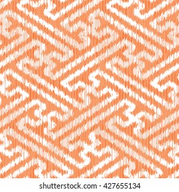 Oriental fret pattern seamless background tile