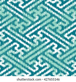Oriental fret pattern seamless background tile