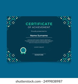 Diseño de Plantilla de Certificado Geométrico Oriental